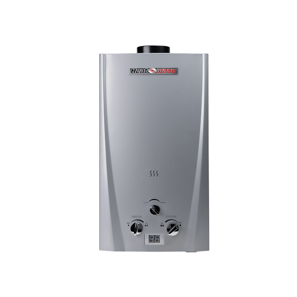 Calentador De Agua Instantáneo Heatwave Gris 1 Servicio Gas LP HW-GI06PY