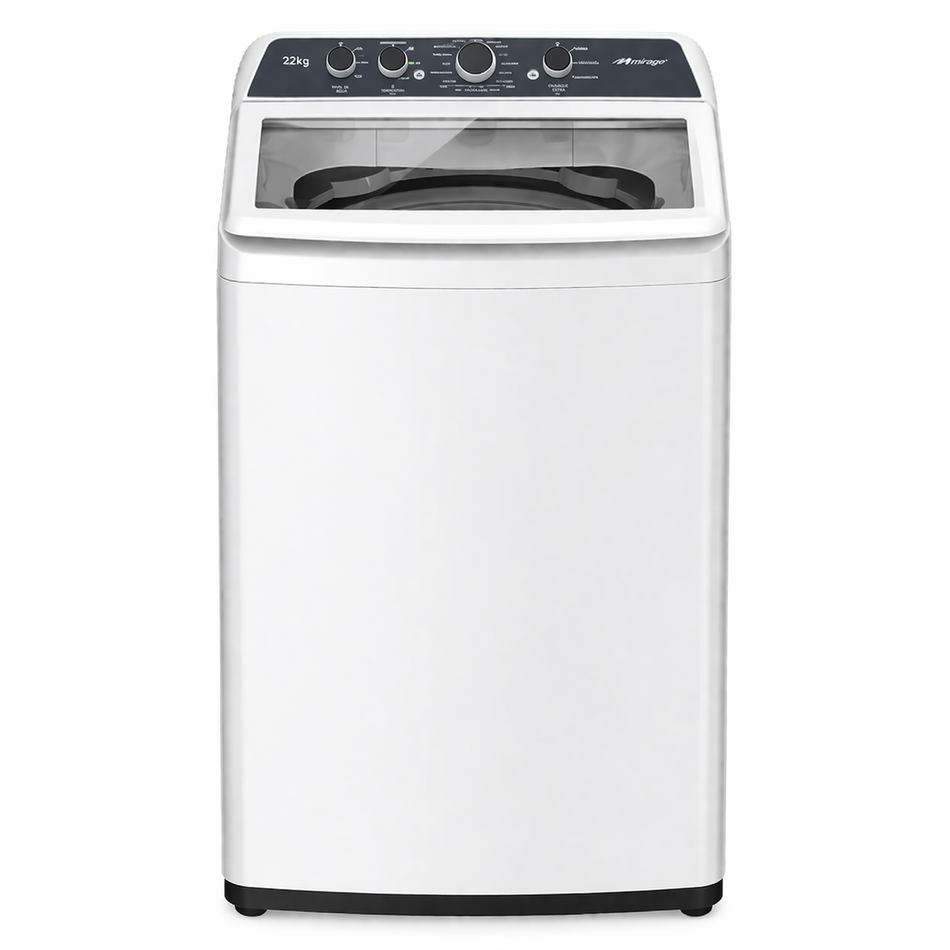 Lavadora Automática Mirage 22 Kg Carga Superior Blanca 110V