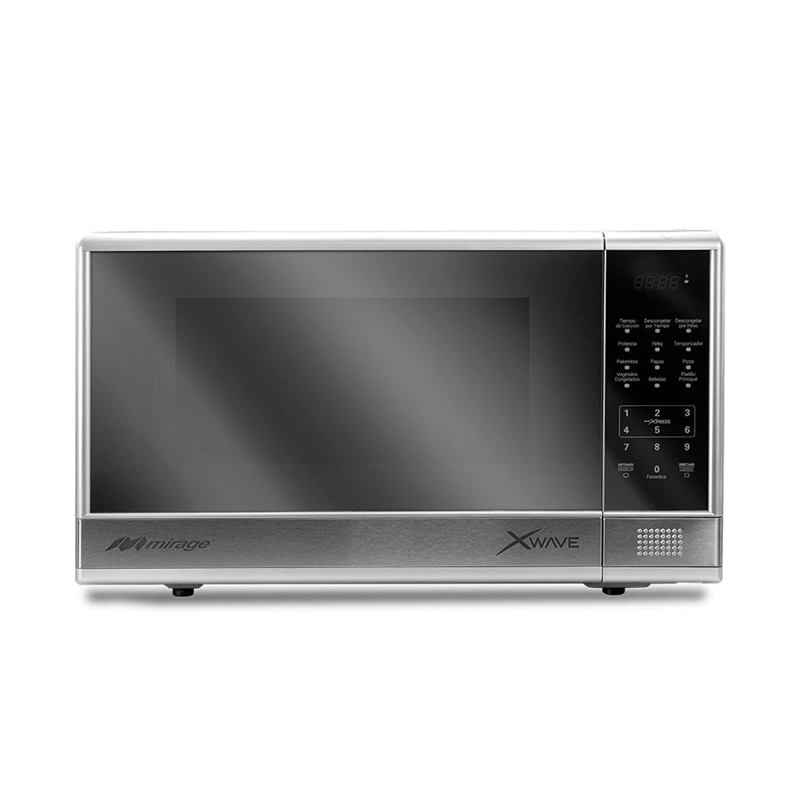 Microondas Mirage X Wave MWD031E – 0.9 Pies³, 1100W, Display Digital Negro