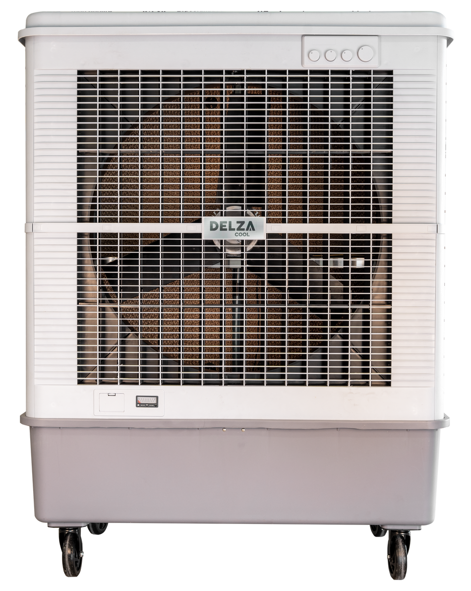 Enfriador Evaporativo Portátil Cooler Uso Rudo 150 Litros Delza 80 m² hasta 110 m² DC12000